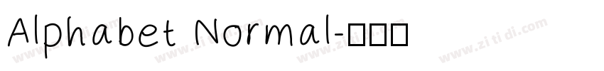 Alphabet Normal字体转换